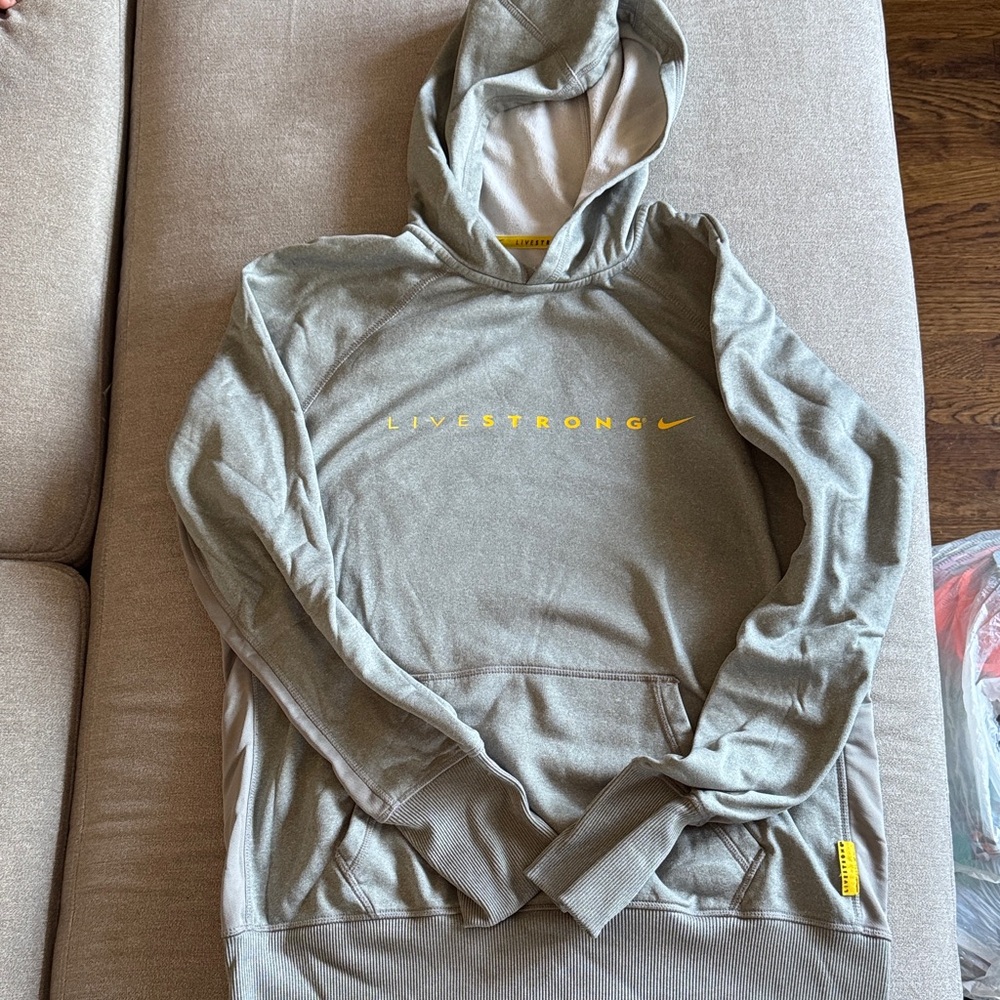 Nike Women’s Gray Hoodie with Yellow Accents